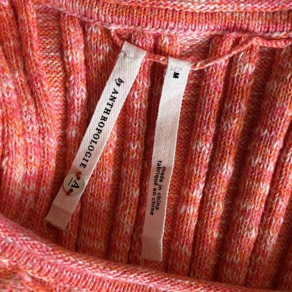 NWT ANTHROPOLOGIE Knit High-Neck Tank in Pink Rose Size Medium - Picture 9 of 13